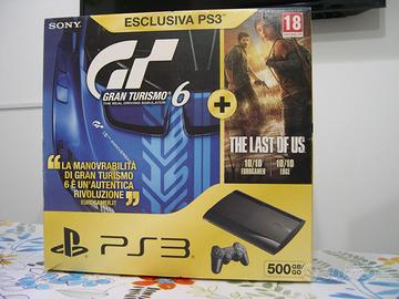 PS3 ultraslim 500GB+granturismo6 & the last of us