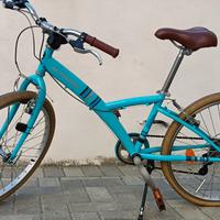 bicicletta  B’TWIN Rockrider 300 colore azzurr