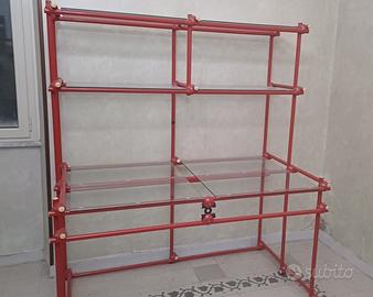 Scaffalatura tubolare componibile