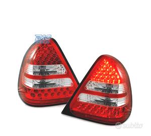 FARI LED PER MERCEDES W202 C-KLASSE 93-00 ROSSO BI