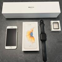 IPHONE 6s, Gold, 64Gb+APPLE WATCH SERIE3 42 mm.