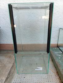 Terrario in vetro 20x20x40h