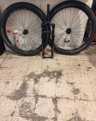 Ruote e forcelle bici