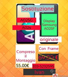 Sostituazione Display A025F