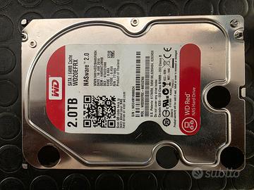 WD Disco Rigido 2TB WD20EFRX RED Come nuovo