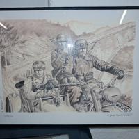 quadro fatto a mano bmw zundapp