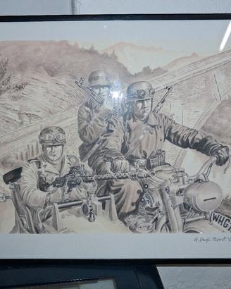 quadro fatto a mano bmw zundapp