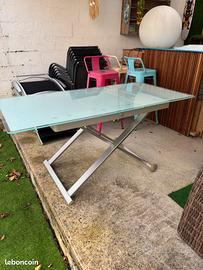 Tavolo Calligaris vetro tempered