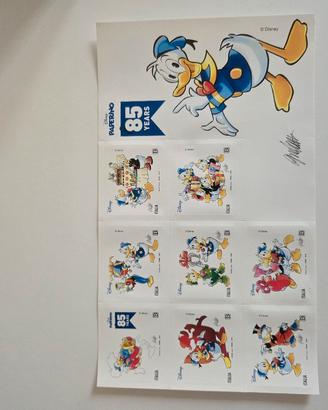 francobolli paperino 85 years disney