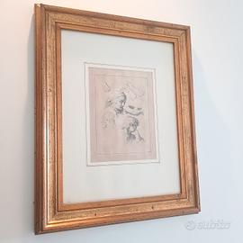 Stampa Antica filigrana Amsterdam raro collezione 