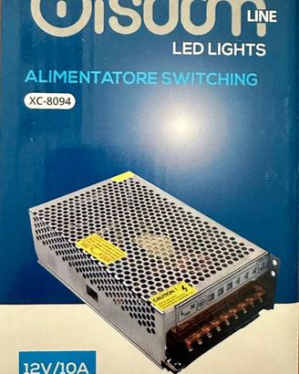 Alimentatore stabilizzato 12V per luci LED