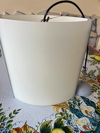 Lampadario in vetro satinato