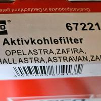 filtro abitacolo opel astra,zafira 