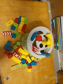 mattoncini per costruzione e infilaggio 49 pezzi