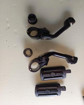 Pedane poggiapiedi per paramotore 32mm Harley D.