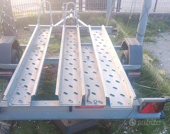 Rimorchio portamoto da 3 posti OMAR nuovo in PROMO