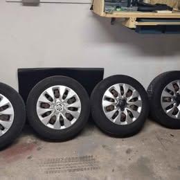 4 cerchi in ferro più gomme invernali fiat 500x