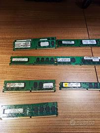 11 BANCHI RAM DIMM DDR2/DDR1 DA 2GB A 512MB