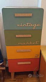 Cassettiera colorata Maisons du Monde a 4 cassetti