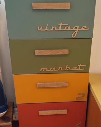 Cassettiera colorata Maisons du Monde a 4 cassetti