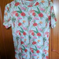 T-shirt maglietta fenicotteri flamingo