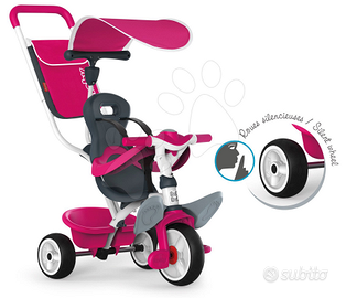 Smoby Triciclo Baby Balade Rosa