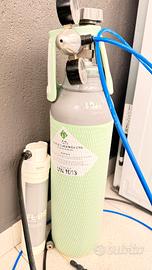 Sistema gasatura acqua e birra CO2 completo