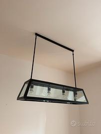 Lampadario a sospensione stile industrial/vintage