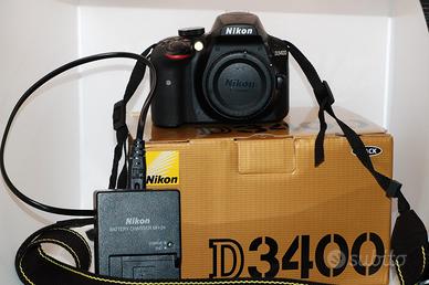 Nikon d3400 nuova 350 scatti con scatola 