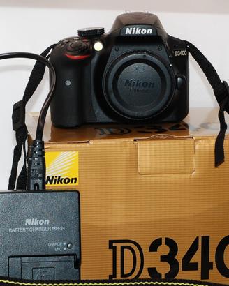 Nikon d3400 nuova 350 scatti con scatola 
