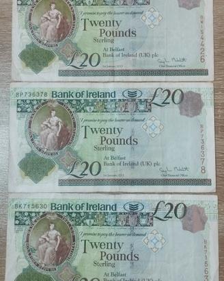 banconote nord Irlanda 