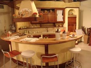 Cucina in muratura rustica artigianale