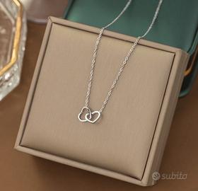 Collana cuore intrecciato