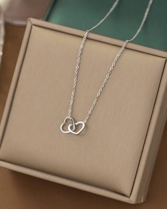Collana cuore intrecciato