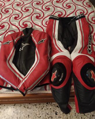 tuta 2 pezzi alpinestars tg 56