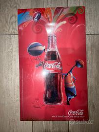 Quadro in metallo coca cola