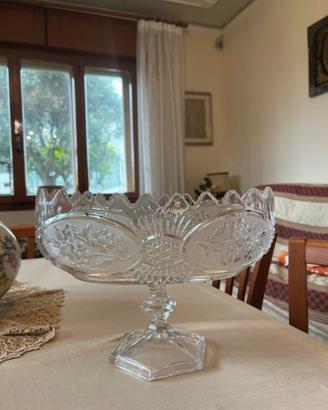 Centrotavola in vetro pezzo vintage