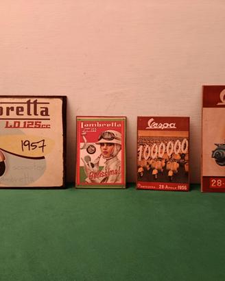 TARGHE DECORATIVE VINTAGE-VESPA E LAMBRETTA