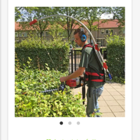 supporto a zaino per tagliasiepe