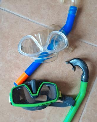 Canna da pesca + maschere per bambini
