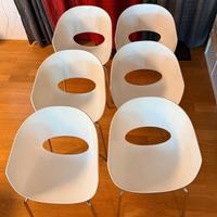 Sedie Sintesi orbit 6 sedie bianchi designer