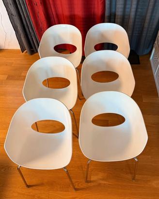Sedie Sintesi orbit 6 sedie bianchi designer