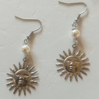 Orecchini artigianali nikel free “sole radioso”