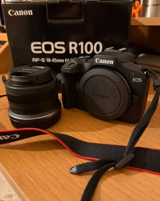 CANON EOS R100 + RF-S 18-45mm - pari al nuovo
