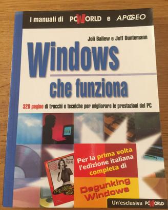 Windows che funziona manuali di Pc Word e Apogeo l