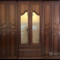 Armadio in legno 3 ante con specchio