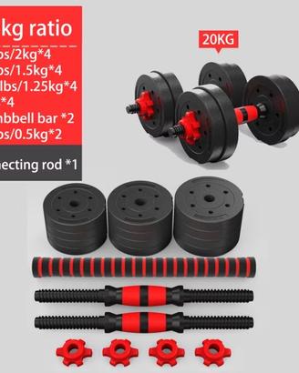 Set manubri 20kg uso domestico (Nuovo)