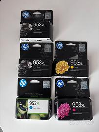5 Cartucce HP 953XL - Nero, Giallo, Ciano, Magenta