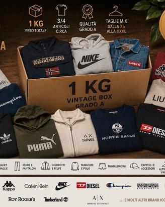 Lotto vestiti da 1/3/6 kg
