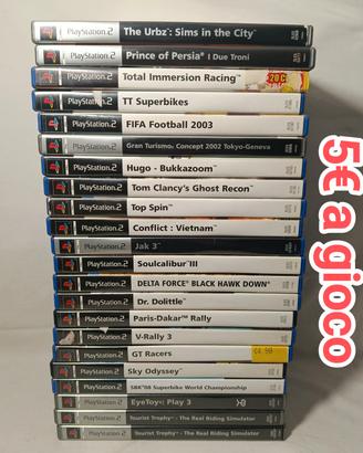 Lotto giochi ps2 playstation 2  scegli il gioco